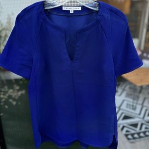 Trina Turk deep royal blue top